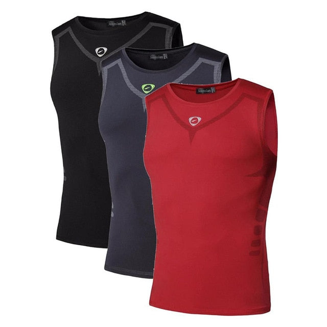 Jeansian 3 Pack Compression Sport Tank Tops