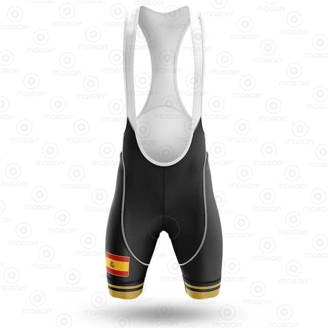 2020 Spain Men's Cycling Jersey Short Kit