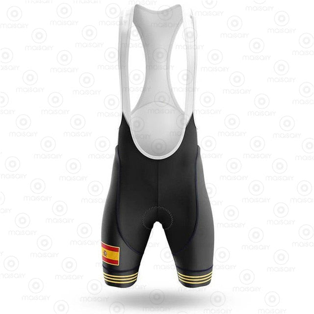 2020 Spain Men's Cycling Jersey Short Kit
