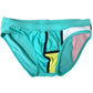 Patchwork Men's Low Waist Swim Brief Men Brief With Pad