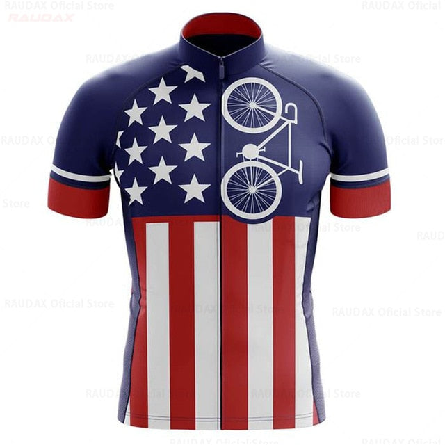 2020 USA Men's Cycling Jersey Short Kit