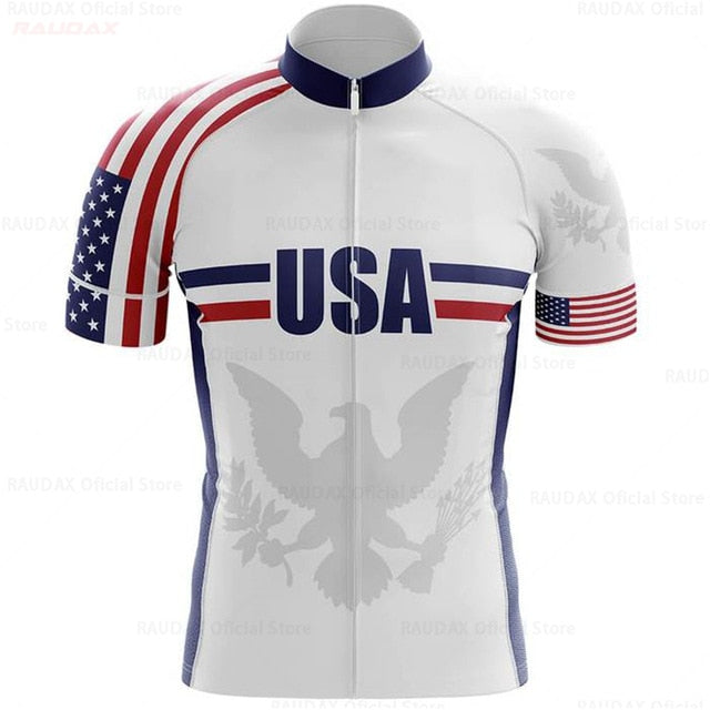 2020 USA Men's Cycling Jersey Short Kit