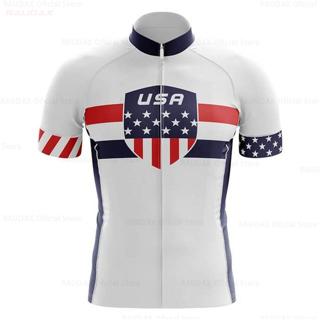 2020 USA Men's Cycling Jersey Short Kit