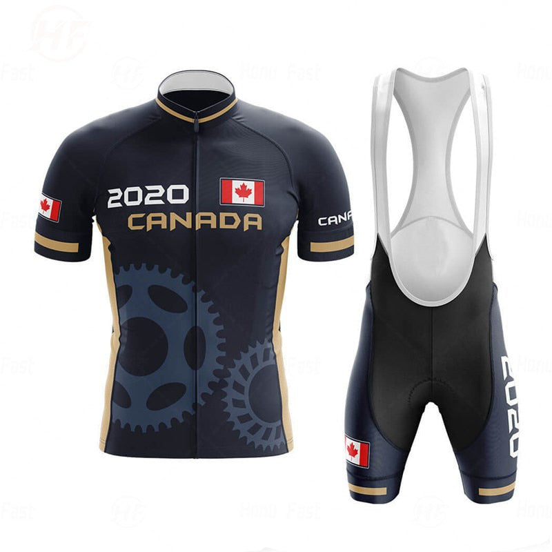 Canada Men's Cycling Jersey Short Kit