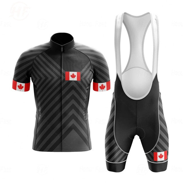 Canada Men's Cycling Jersey Short Kit