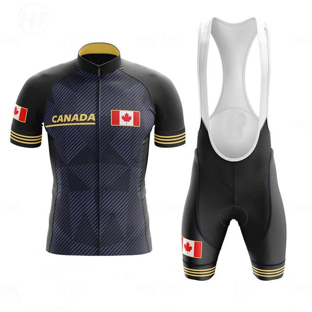 Canada Men's Cycling Jersey Short Kit