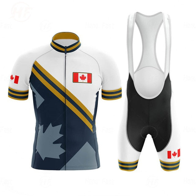 Canada Men's Cycling Jersey Short Kit