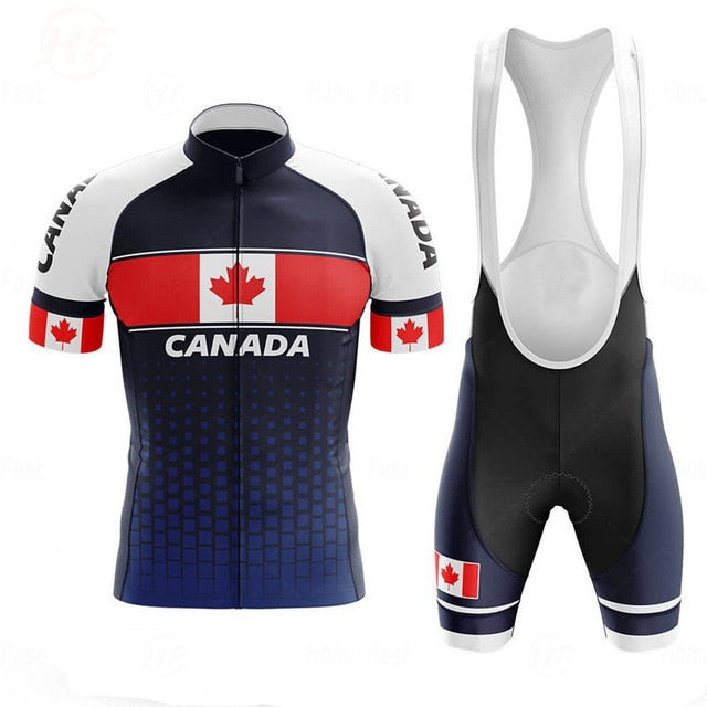 Canada Men's Cycling Jersey Short Kit