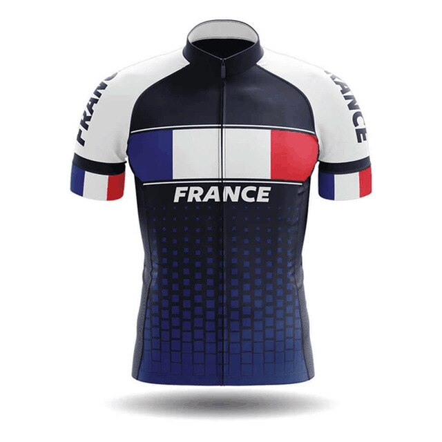 France Men's Cycling Jersey Short Kit