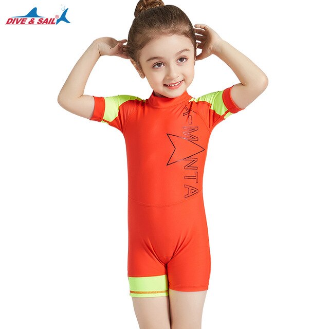 Kids One Piece Surfing UV Protection Neoprene Wetsuit