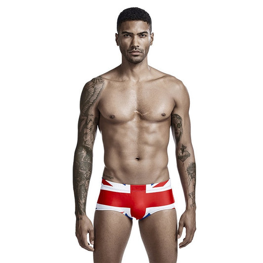 Men's UK Flag Low Rise Traditional Cut Swim Brief