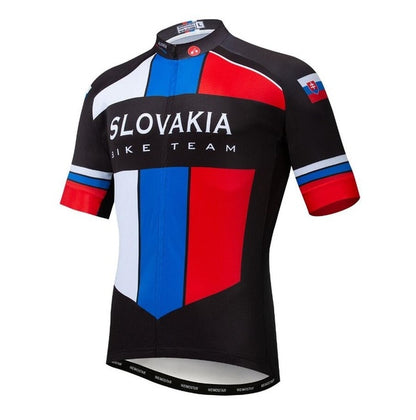 Slovakia Men's Short Sleeved Cycling Jersey