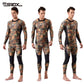 SLINX Men's 0.5 mm 2-Piece Lycra Camo Rash Guard Swim Surf Snorkeling Dive Suit (Top & Bottom Sold Separately)