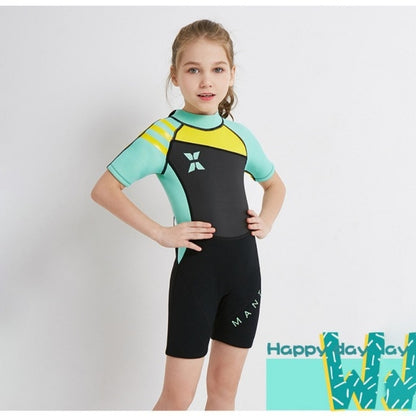 Boys And Girls Neoprene/Nylon Shorty Wetsuit