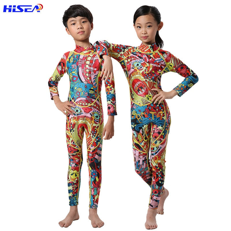 HISEA 0.5mm Lycra Children's Long-Sleeved Wetsuit