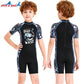 Kids Thermal Lycra Wetsuit / Swimsuit Shorty (with Back Zipper)
