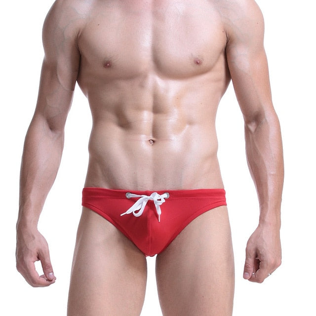 CLEVER-MENMODE Men's Solid Swim Brief