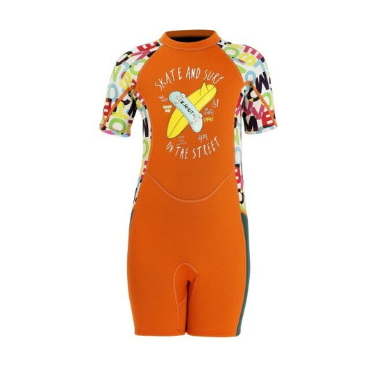 Kids Neoprene One Piece Swim Suit with Back Zipper