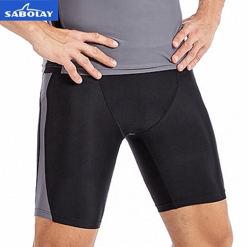 SABOLAY Mens Rashguard Swim Trunk Kit (Top and Bottom Options)