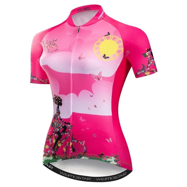 My Dog Likes Butterflies Women's Cycling Jersey