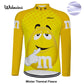 M&Ms Men's Winter Long Sleeved Warm Fleece Cycling Jersey