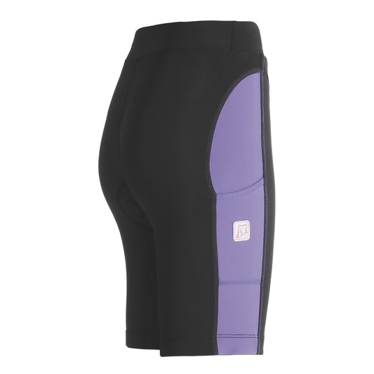 Skirt Sports Women's Multi Sport Bottoms 8-Inch Tri/Spin Shorts, Black/Purple Haze, X-Small