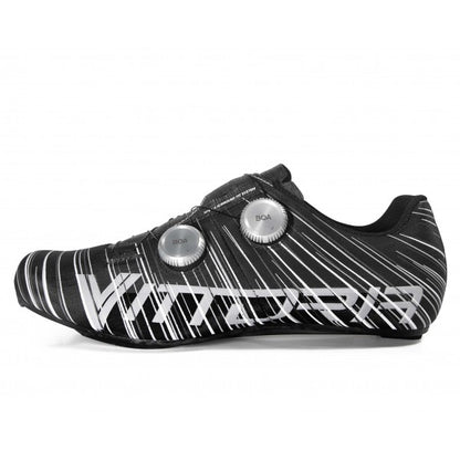 Vittoria Revolve Road Cycling Shoes - Silk Matte Black (with Silver Boa)