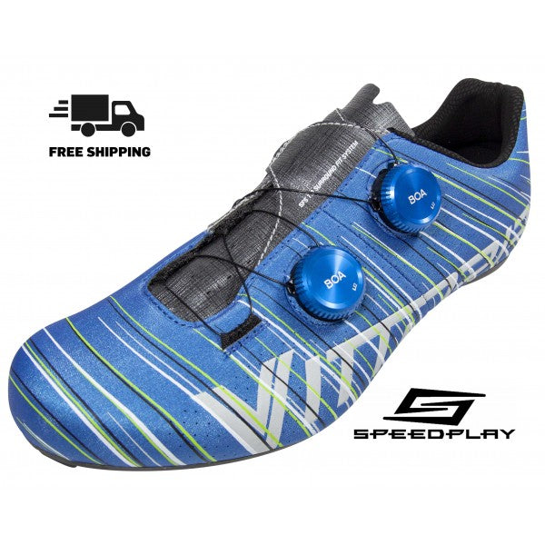 Vittoria Revolve Road Cycling Shoes Silk Blue (Speedplay Sole