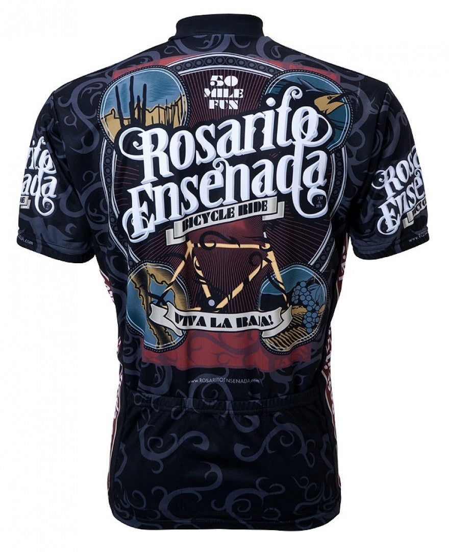 Rosarito Ensenada Viva la Baja Men's Cycling Jersey (S, M, L, XL, 2XL, 3XL)