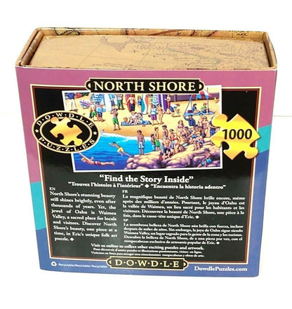 Dowdle Folk Art 1000 Piece Puzzle North Shore 19 1/4" x 26 5/8" Finished