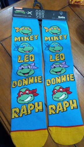 Odd Sox Teenage Mutant Ninja Turtles MIKEY LEO DONNIE RAPH Crew Socks