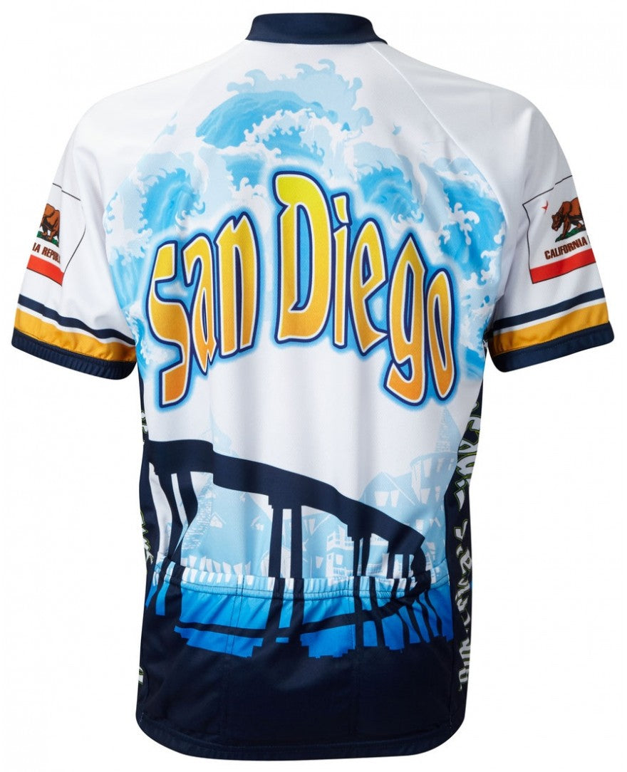 San Diego Men's Cycling Jersey (S, M, L, XL, 2XL, 3XL)