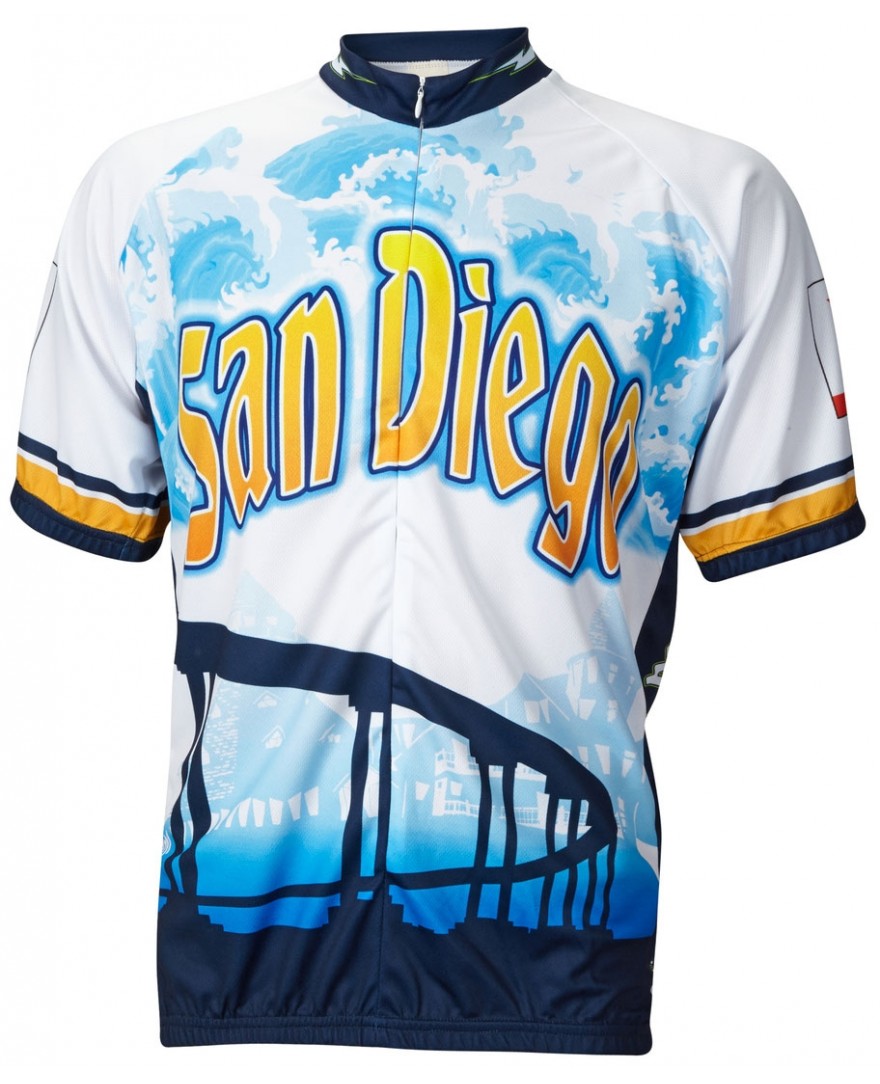 San Diego Men's Cycling Jersey (S, M, L, XL, 2XL, 3XL)
