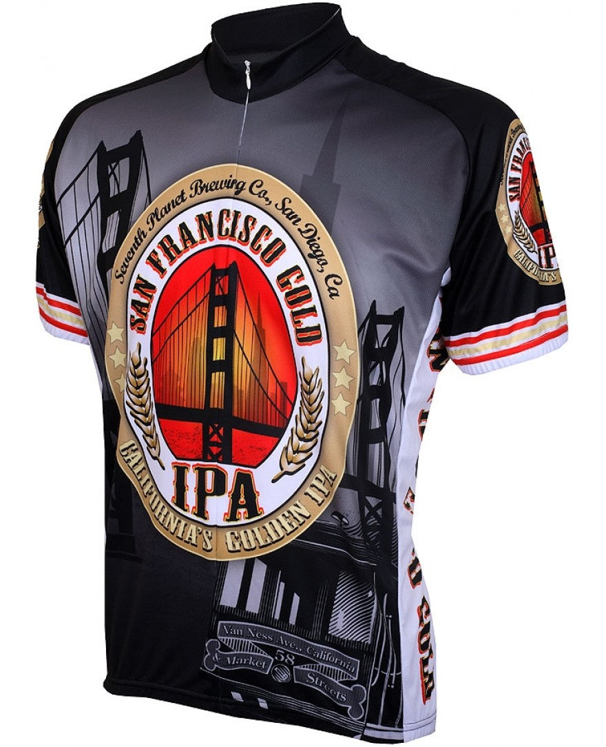 San Francisco Gold IPA Cycling Jersey (S, M, L, XL, 2XL, 3XL)