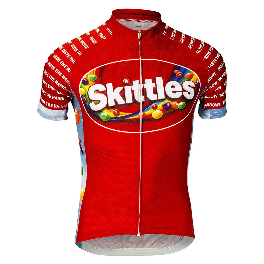 Skittles Ride the Rainbow Men's Cycling Jersey (S, M, L, XL, 2XL, 3XL)