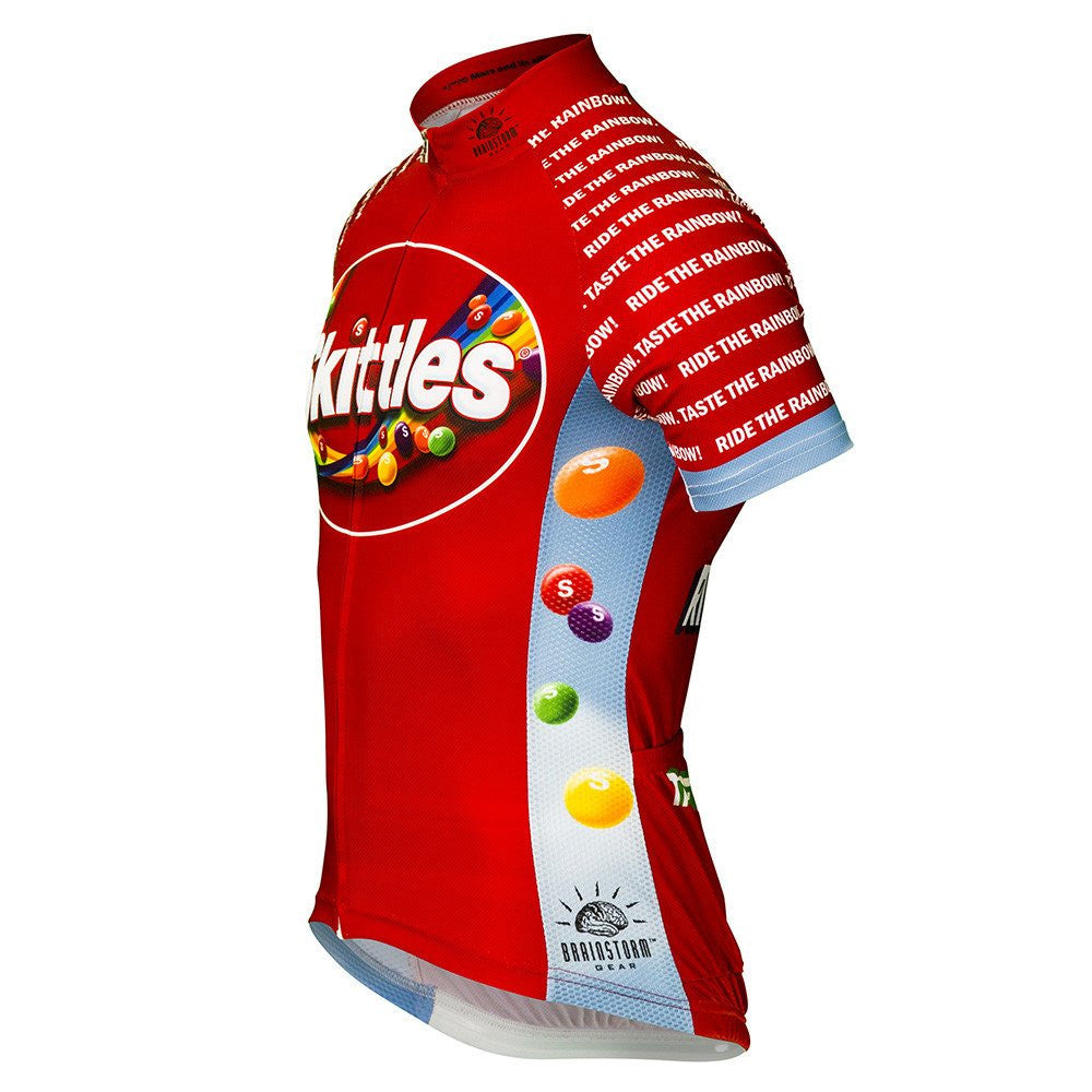 Skittles Ride the Rainbow Men's Cycling Jersey (S, M, L, XL, 2XL, 3XL)