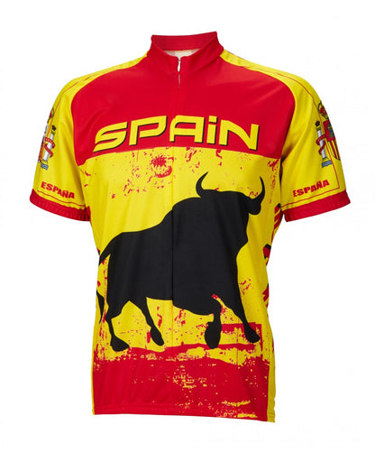 Spain Men's Cycling Jersey (S, M, L, XL, 2XL, 3XL)