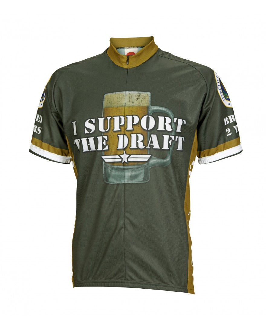 I Support the Draft Men's Cycling Jersey (S, M, L, XL, 2XL, 3XL)