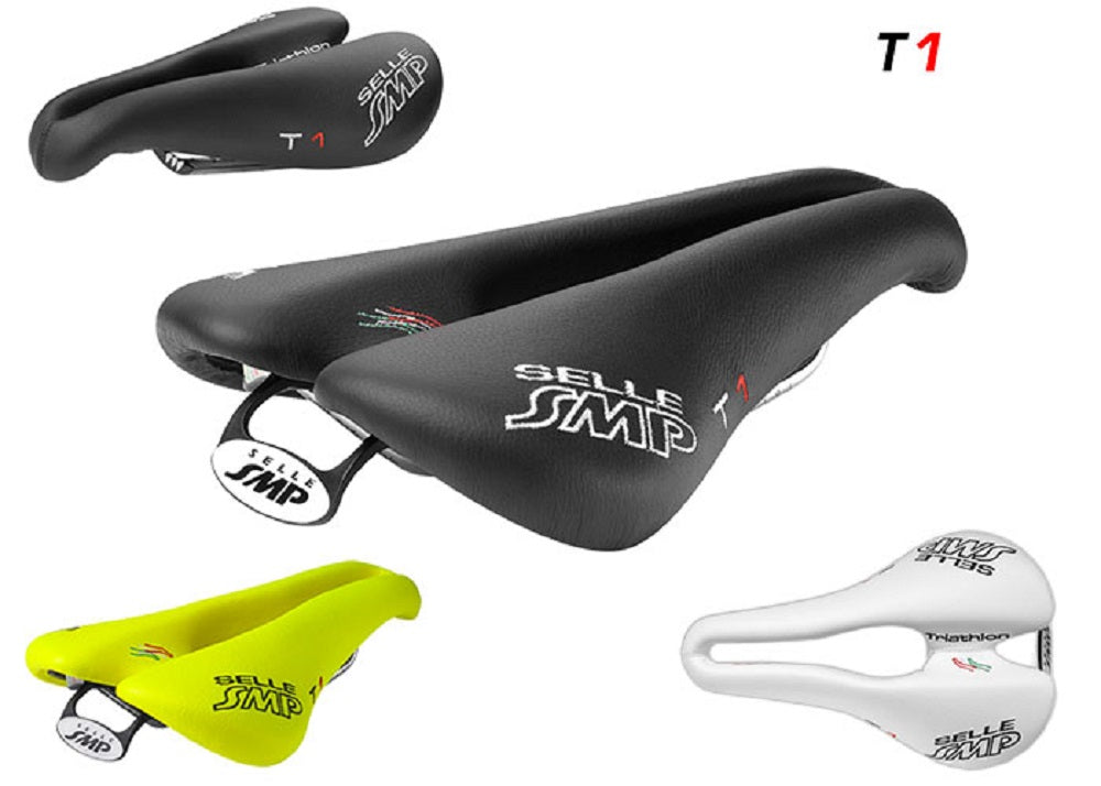 Selle SMP TRIATHLON Bicycle Saddle Seat - T1 with Steel Rails