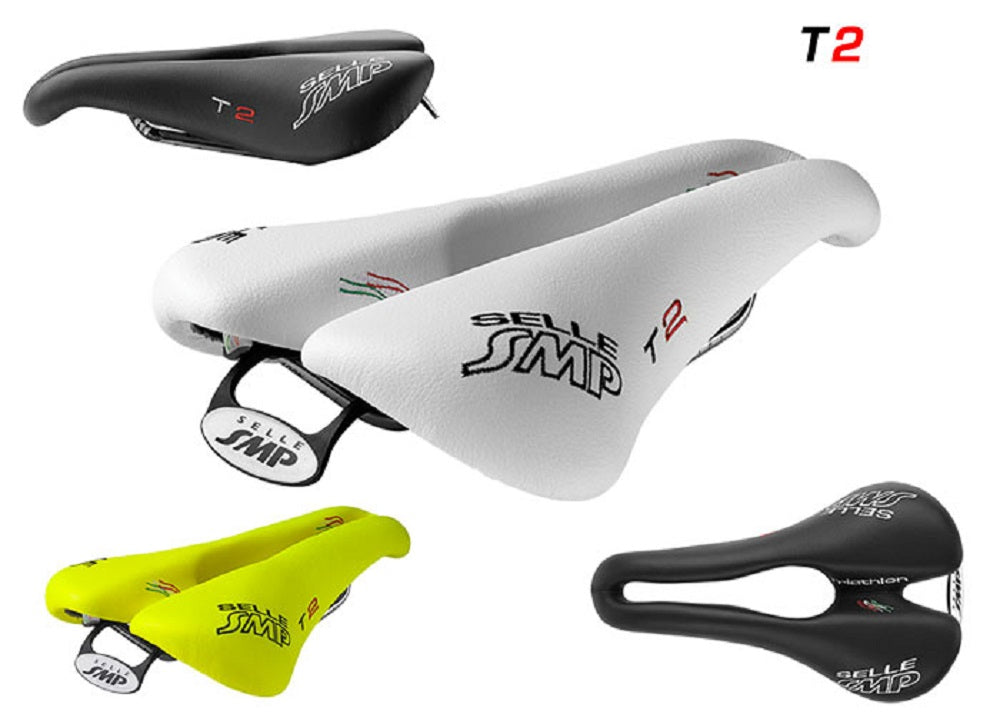 Selle SMP TRIATHLON Bicycle Saddle T2 with Carbon Rails