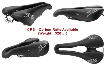 Selle SMP TRIATHLON Bicycle Saddle T2 with Carbon Rails