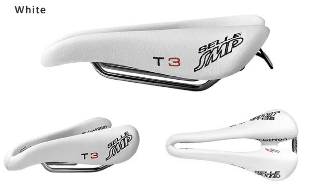 T3 Triathlon Bicycle Saddle (with Steel Rails)