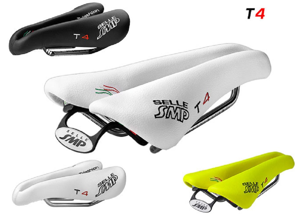 Selle SMP TRIATHLON Bicycle Saddle - T4 with Steel Rails
