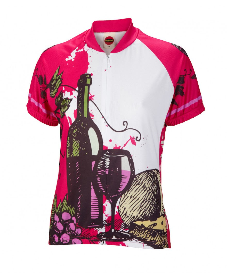 Wine Time Women's Cycling Jersey (S, M, L, XL)